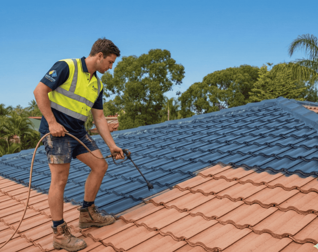High-quality roof renovation using professional cleaning techniques.